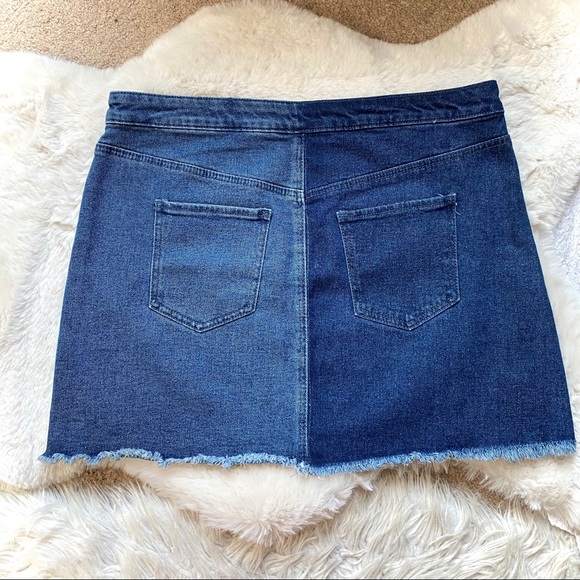 Wild Fable Two-Tone Denim Skirt - Picture 3 of 4